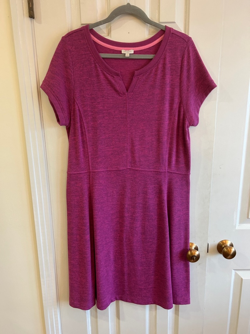 Talbots Magenta Pullover Knit Dress